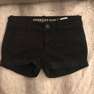 3/$25 Cuffed black shorts 00 American Eagle